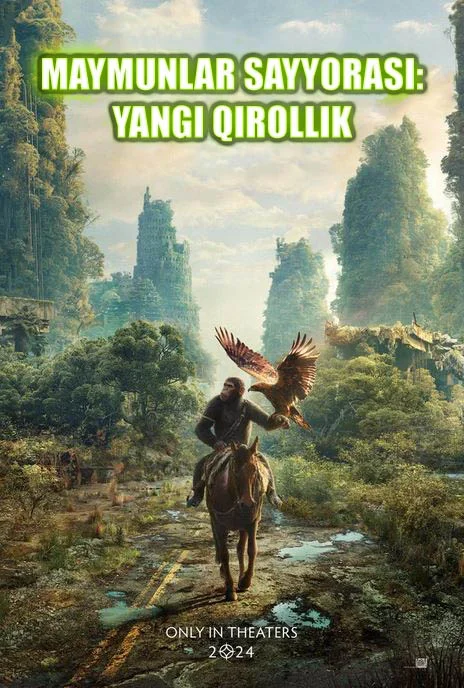Maymunlar sayyorasi 4 Yangi qirollik Premyera Uzbek tilida 2024 tarjima kino Full HD skachat